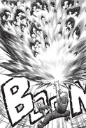 Katsuki unleashes a super explosion.