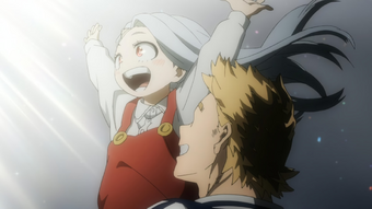 Eri My Hero Academia Wiki Fandom Her primary identifying mark is a single horn on the right side of her forehead, usually partially covered by her long silver hair. eri my hero academia wiki fandom