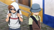 Izuku and Rody try to go unnoticed.