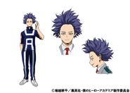 Hitoshi's colored character design for the anime.