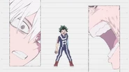 Izuku fighting Shoto in Season 8's "I" ending.