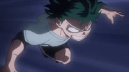 Izuku Midoriya charges at Katsuki