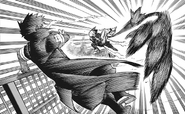 Fumikage tries to hold back Dabi