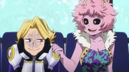 Yuga annoyed by Mina's comments.