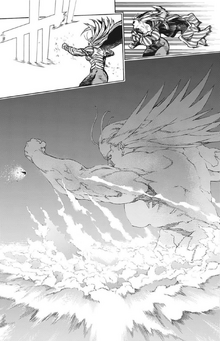 Star and Stripe punches Tomura with Fist Bump to the Earth