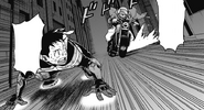 Soga reaches Koichi with his motorcycle.