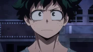 Izuku Midoriya listens to Katsuki