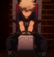 Katsuki is held captive by villains.