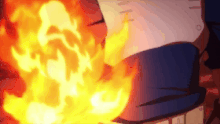 Shoto Todoroki unleashes the full power of his flames