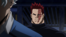 Endeavor prepares to talk with his son Natsuo