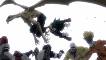 Winged Nomu takes Izuku Midoriya