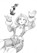 Boceto de Ochaco Uraraka