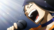 Kyoka sings with passion.