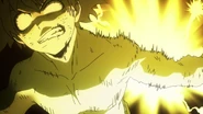 Izuku feels the pain of his injuries.