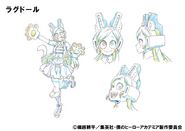 Tomoko's character design for the anime.