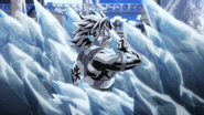 Tetsutetsu caught in Shoto's ice.