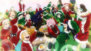 Class 1-A's Christmas party.