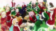 Class 1-A's Christmas party.