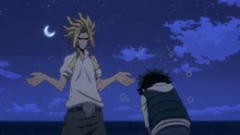 All Might congratulates Izuku on being accepted into U.A.