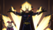 Dark Might's "Power is Entertainment" outfit.