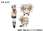 Himiko's colored character design for the anime.