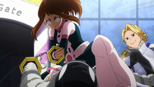 Ochaco and Yuga pass