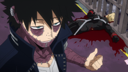 Dabi shows Twice's corpse.