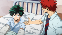 Eijiro asks for Izuku's help