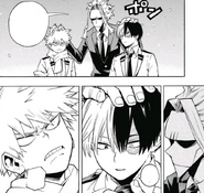 All Might commends his two young pupils.