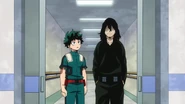 Shota informs Izuku about his teammates.