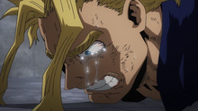 Toshinori llora por Nana