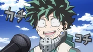 Izuku gets very nervous in the interview