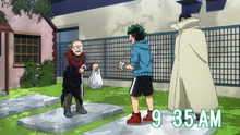 Izuku retrieves his purchases