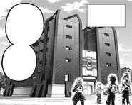 Izuku arrives at the Makeshift Fortress "Troy".