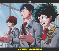 Izuku y sus amigos hablando - 1era novela ligera.png (1,95 MB) Izuku, Tenya y Shoto hablando.
