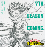 Izuku on the first poster for Season 7.
