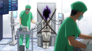 Kurogiri being examined at Central Hospital.