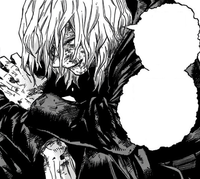 Tomura Shigaraki after fighting Gigantomachia