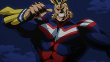 All Might confronts Wolfram