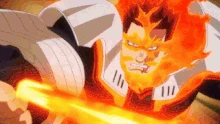 Endeavor easily takes down the villain.