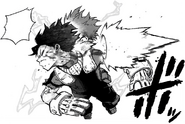 Izuku es detenido por Neito quien copio el Don Twin Impact.