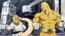 Mashirao and Rikido hear news of Shoto's victory