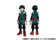 Izuku's colored character design for the anime.