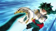 Izuku demonstrating Blackwhip