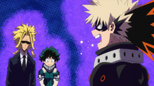 Katsuki scolds Izuku and All Might