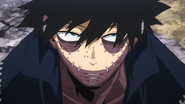 Dabi annoyed with Geten's claims about power and stature.