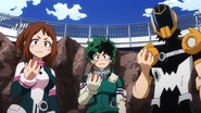 Izuku, Hanta and Ochaco pass the first phase