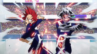 Eijiro Kirishima Vs Tetsutetsu Tetsutetsu My Hero Academia Wiki Fandom