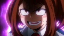 Ochaco's fierce side.