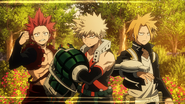 Katsuki, Eijiro and Denki Team Up